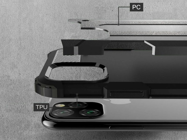 Etui Alogy Hard Armor pre Apple iPhone 11 Pro Max czarne
