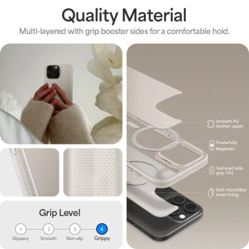 Spigen-Hülle für iPhone 16 Pro Max Cyrill Kajuk Classic Charm Mag Magsafe Cream