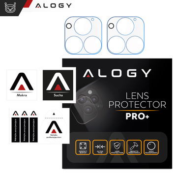 2x sklo šošovky fotoaparátu pre iPhone 15 Pro / 15 Pro Max Alogy šošovka číra priehľadná