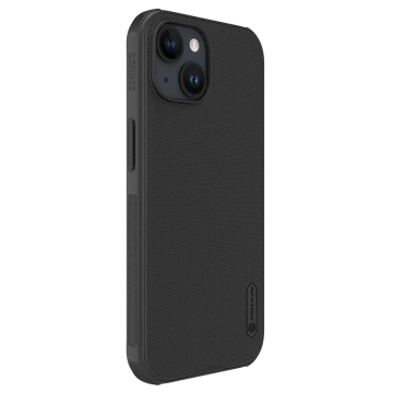 Vystužené puzdro Nillkin Super Frosted Shield Pro pre iPhone 15 - čierne