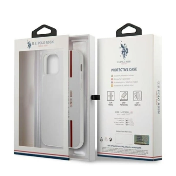 Чохол для телефону US Polo USHCP12LPCUSSWH для Apple iPhone 12 Pro Max white/white Tricolor Collection