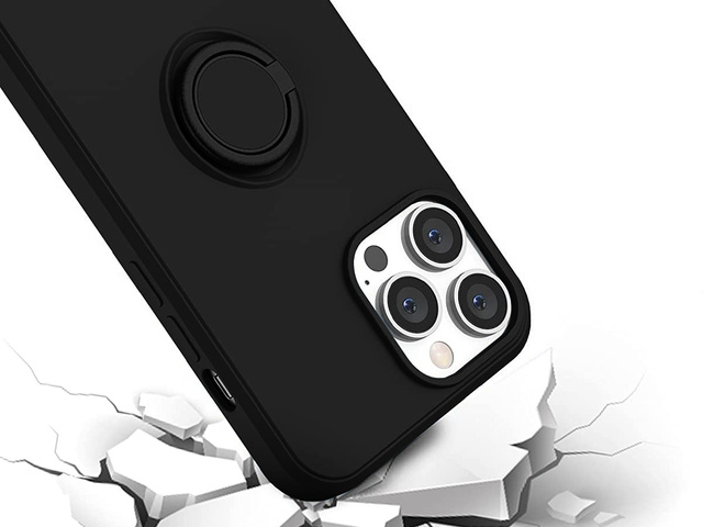 Силіконовий чохол Ring Ultra Slim Alogy для Apple iPhone 13 Pro Max Black