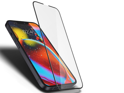 Tvrzené sklo Spigen Glas.tR Slim FC na obal pro Apple iPhone 13 Mini Black