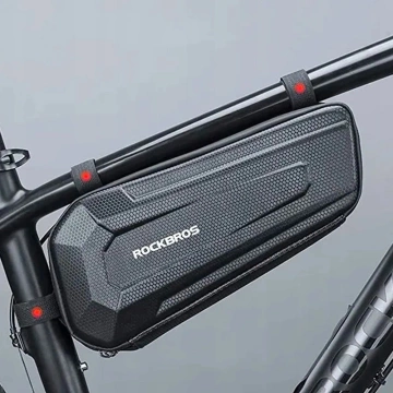 Сумка на раму велосипеда Rockbros B67 2,5 л водонепроникна чорна