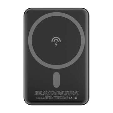Dudao Wireless Powerbank MagSafe 5000mAh čierna (K14S)