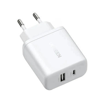 Ładowarka Sieciowa Ugreen X227 GaN 20W USB-C USB-A Biała