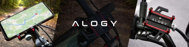 Alogy Bike Phone Phone Holder 55-95mm for Bicycle Bike Motor Scooter Чорний