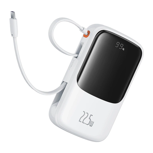 Powerbank Baseus Qpow Pro+ 10000mAh USB-C 22.5W Biały