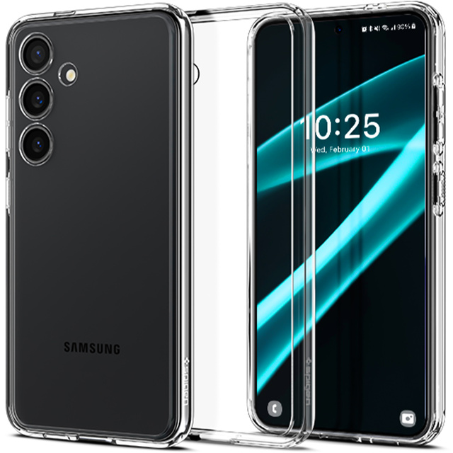 Чохол для Samsung Galaxy S24 Plus Spigen Ultra Hybrid Case, прозора задня кришка Crystal Clear