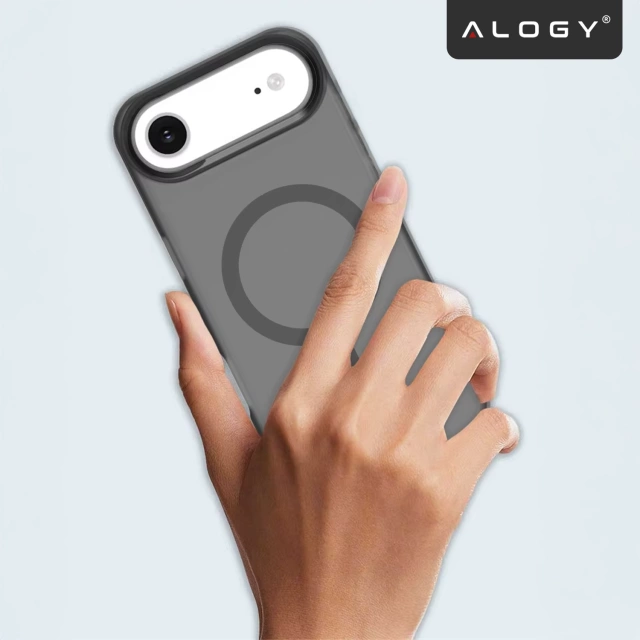 Apple iPhone 17 Air Case – Matte MagSafe Cover with Lens Protection, Slim and Scratch-Resistant, Perfect Fit – Alogy Skinny MatteCase™ Black