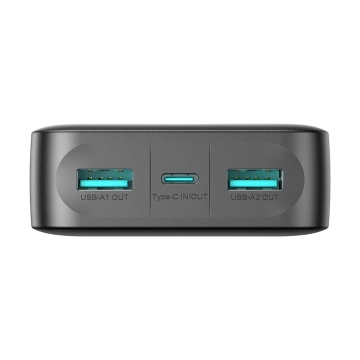 Powerbanka Joyroom 20000mAh 2,4A 2x USB-A 1x USB-C - czarny