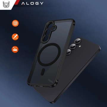 Чохол для Apple iPhone 16 Pro Max Alogy Anti-Shock Hybrid Case for MagSafe Transparent