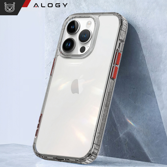 Alogy Protective Case Protective Cover for Apple iPhone 14 Pro Black and Clear Glass