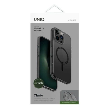 Etui UNIQ Clario do iPhone 16 Pro Max MagClick Dymne Półprzezroczyste