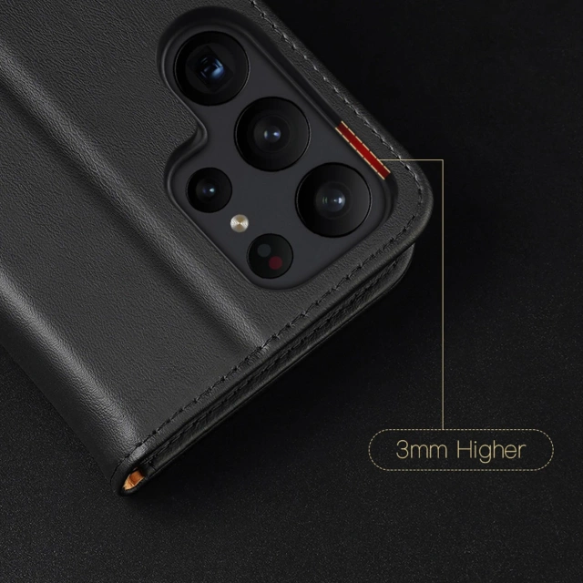 Etui ochronne Dux Ducis Hivo do Samsung Galaxy S23 pokrowiec z klapką portfel podstawka blokada RFID brązowe