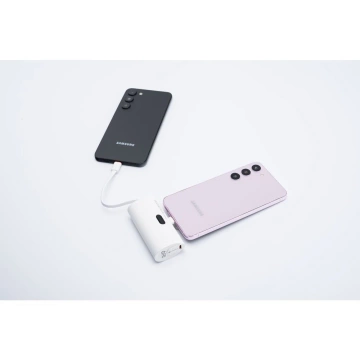 Зовнішній акумулятор FORCELL F-ENERGY Power Plug F5K3 із вбудованим роз'ємом Type-C PD 20 Вт 5000 мАг білого кольору
