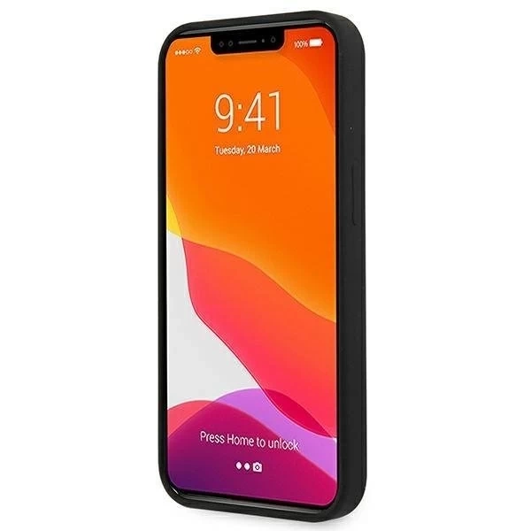 Guess GUHCP13SLS4GGBK iPhone 13 mini 5,4" černé/černé pevné pouzdro Silikonové 4G Logo