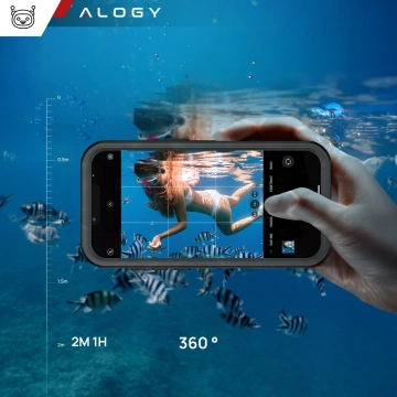 Wasserdichte Hülle für Samsung Galaxy A36 5G / A56 5G Alogy HydroArmor™ IP68 Hülle mit transparenter Rückseite, 360°-Rundumschutz