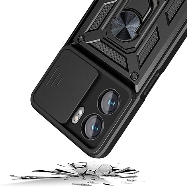 Púzdro Alogy Camshield Stand Ring Case s krytom fotoaparátu pre Oppo A57 5G / A77 5G