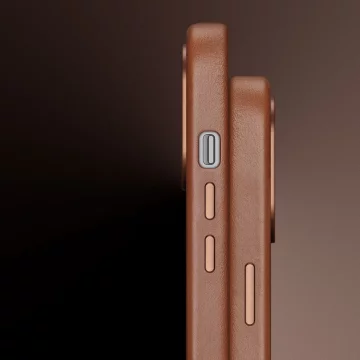 Dux Ducis Naples case for iPhone 13 Pro leather case (MagSafe compatible) brown