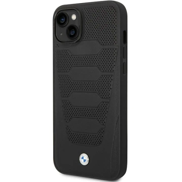 BMW BMHCP14S22RPSK Phone Case for Apple iPhone 14 6.1" black/black Leather Seats Pattern