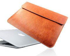 Etui Koperta skórzane do Macbook Air 13,3" Brązowe