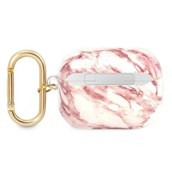 Guess GUAPHCHMAP kryt AirPods Pro růžový/růžový Marble Strap Collection