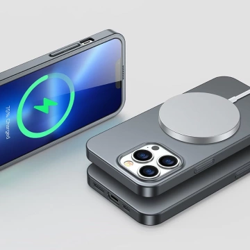 Joyroom 360 Full Case Cover для iPhone 13 Pro, задня та передня кришки, загартоване скло, сіре (JR-BP935, сміття)