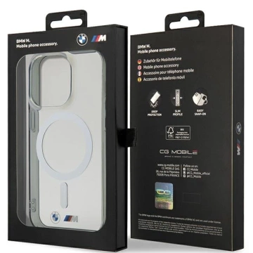 Чохол Etui BMW BMHMP14LHCRS для iPhone 14 Pro 6.1" Silver Ring MagSafe