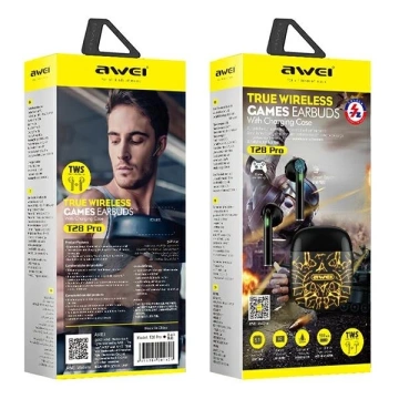 AWEI Bluetooth 5.0 Earphones T28 Pro TWS Docking Station чорний/чорний
