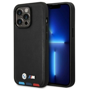 Etui BMW BMHMP14X22PTDK для iPhone 14 Pro Max 6,7" Leather Stamp Tricolor Magsafe