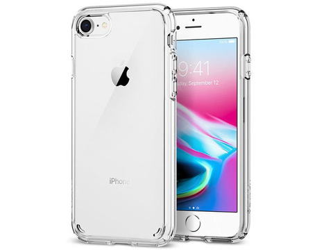 Spigen Ultra Hybrid 2 Hülle Apple iPhone 7/8 / SE 2022/2020 Crystal Clear Glass Alogie