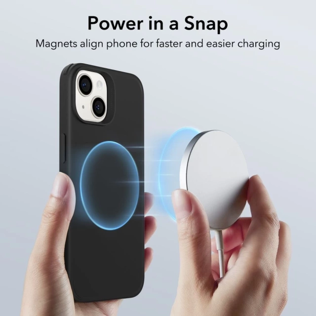 Esr ch halolock magsafe iphone 14 plus čierny