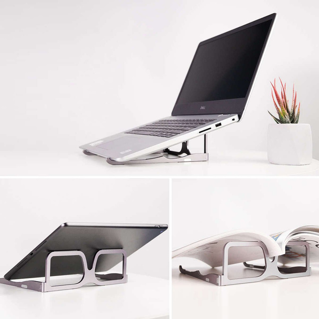 Podstawka uchwyt Alogy okulary pod Laptop tablet 15.6 cali Szary