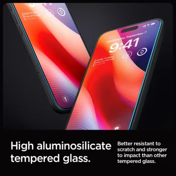 Tvrdené sklo Spigen Glas.Tr "Ez Fit" pre iPhone 16 Pro Clear