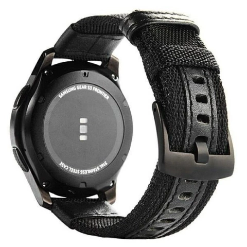 Remienok na inteligentné hodinky Beline Weekender univerzálny do 20mm čierna/čierna
