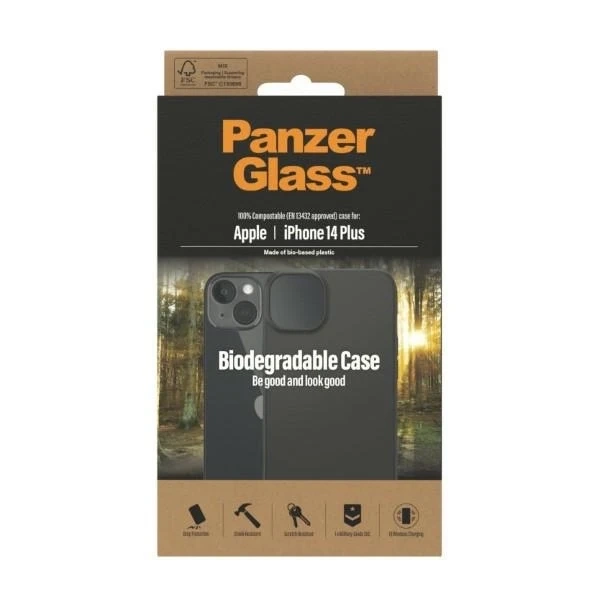 Etui PanzerGlass Biodegradable Case do iPhone 14 Plus 6,7" czarny/black 0419