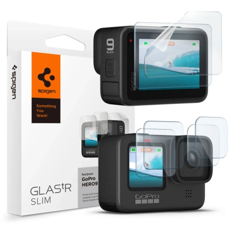 Spigen Glas.tR 2-súprava tvrdeného skla s tenkým filmom pre GoPro Hero 9 / 10 / 11 / 12 Clear