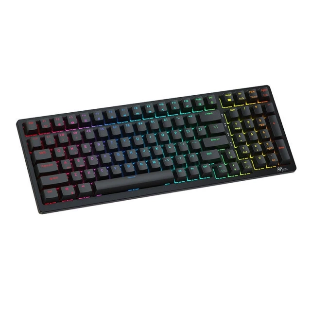 Royal Kludge RK98 RGB mechanická klávesnice, červený spínač (černý)