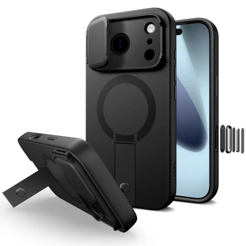 Etui Ochronne do iPhone 17 Pro Tech-Protect Kevlar Aura MagSafe Black