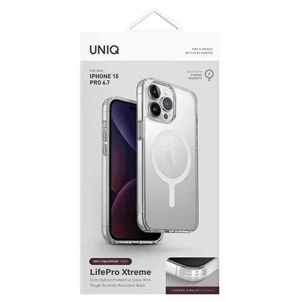 Etui do iPhone 15 Pro Max UNIQ LifePro Xtreme MagSafe Przezroczyste