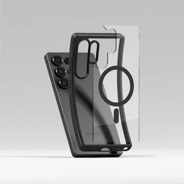 Etui für Samsung Galaxy S25 Ultra Ringke Fusion Bold Magnetic MagSafe Schwarz