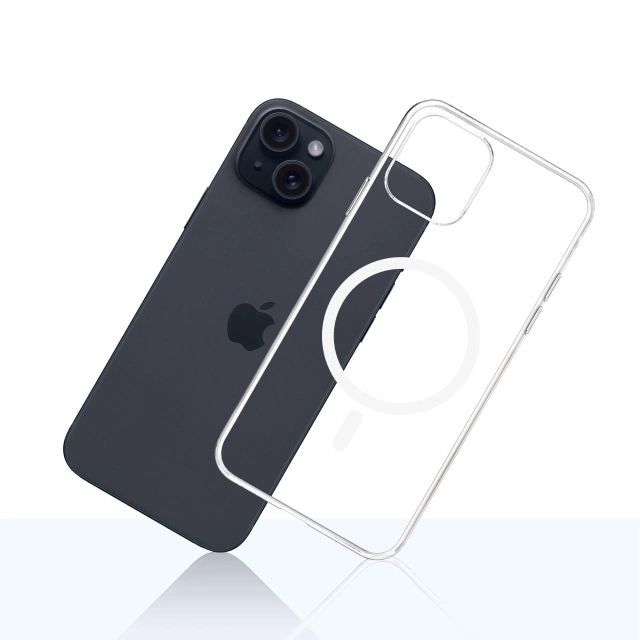 Schutzhülle für Apple iPhone 15 3mk Clear MagCase