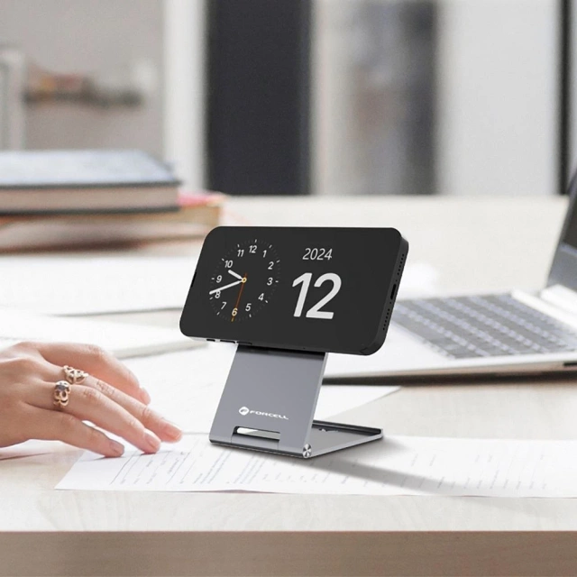 Індуктивний зарядний пристрій Flip Charge Qi2 MagSafe 15W USB-C з алюмінію