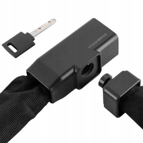 Rockbros 32430708001 zámek na kolo s klíčem 0,97 m - černý