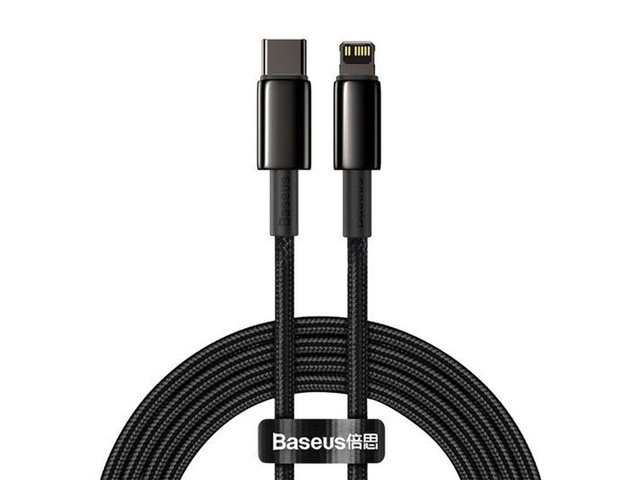 Kábel 2m Baseus przewód USB-C Type C na Lightning PD 20W Black