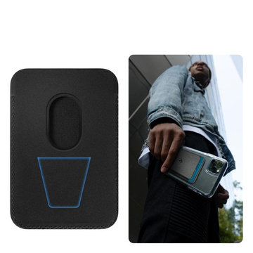 Spigen Valentinus Magsafe Card Holder magnetic document wallet for Magsafe for iPhone 12/13 Black