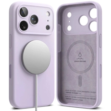 Etui do iPhone 17 Pro Ringke Silicone Magnetic MagSafe Fioletowe