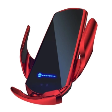 Автомобільний зарядний пристрій Forcell HS1 Auto IR Qi 15W Induction Red
