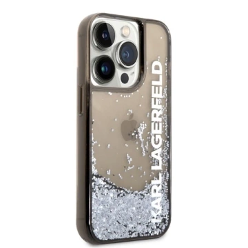 Etui Karl Lagerfeld KLHCP14LLCKVK na iPhone 14 Pro 6,1" pevné puzdro Liquid Glitter Elong